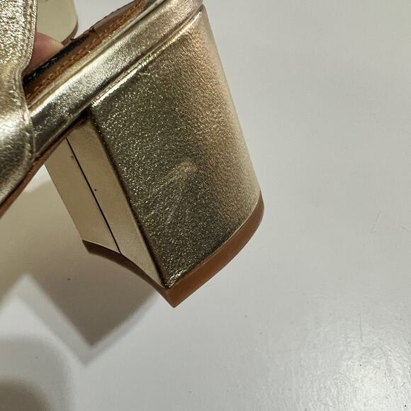 Margaux The City Sandal in Gold Nappa Size 37.5M - Picture 8 of 10